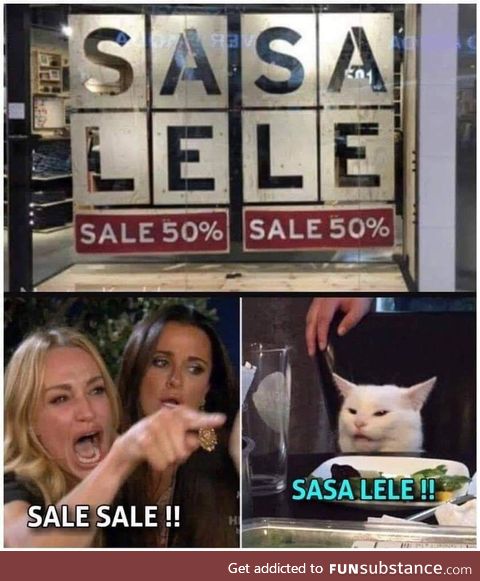 Sasa lele &gt; Sale sale