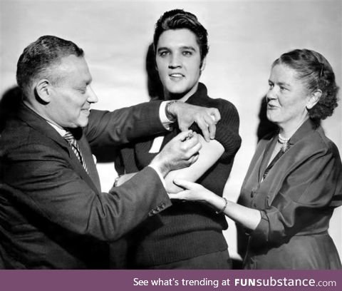 When Elvis Presley received his polio vaccine in 1956, immunization levels raised from