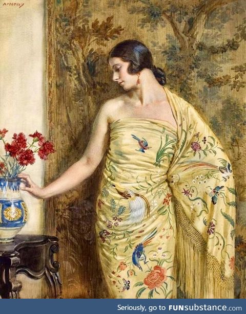 ‘Portrait of the Artist’s Wife’ - George Owen Wynne Apperley