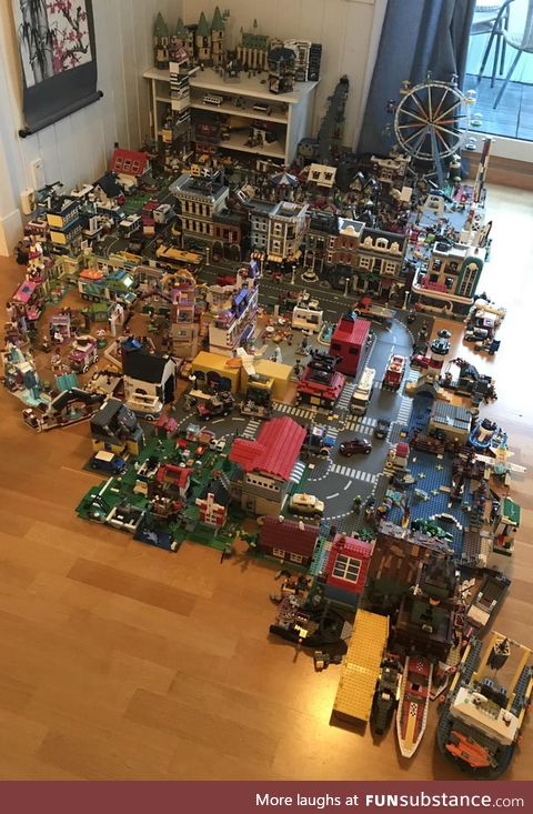 This LEGO town