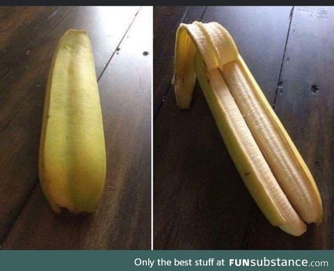 This is a double banana. Upvote for 5 years of good luck. Ignore for 10 years of bad