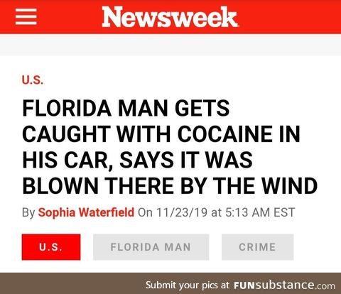 Florida Man and the Cocaine fairy