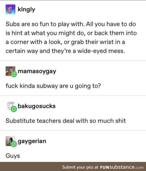 Those poor Subway workers