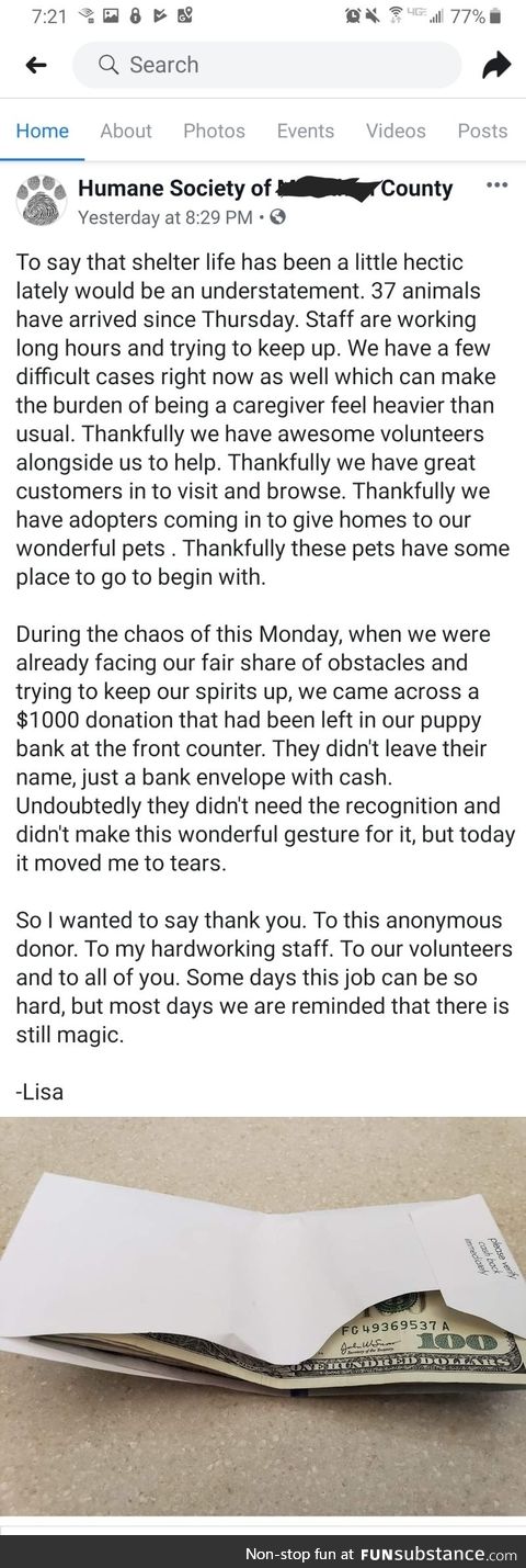 A thank you, from Lisa