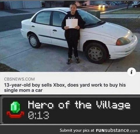 Careful he's a hero!