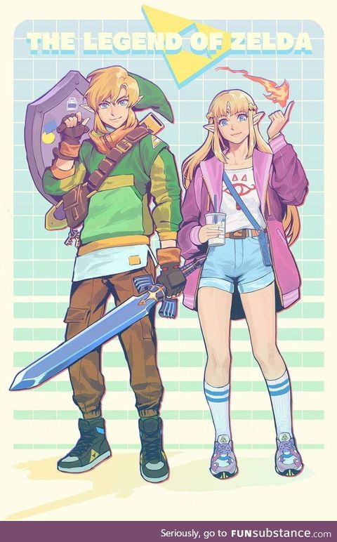 The modern Zelda & link