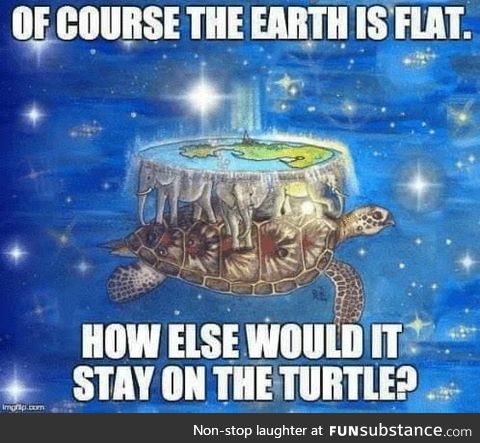 Flat earther's be like