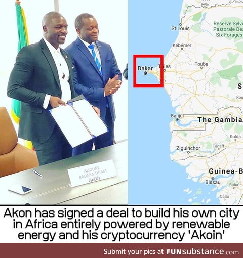 Akon Building Cryptocurrency City in Senegal