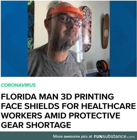 You know things aren't well when Florida man is doing good in the news