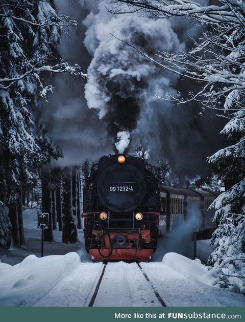 Train passing through Germany