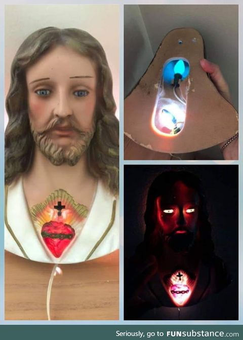 Sweet dreams with this Jesus lamp