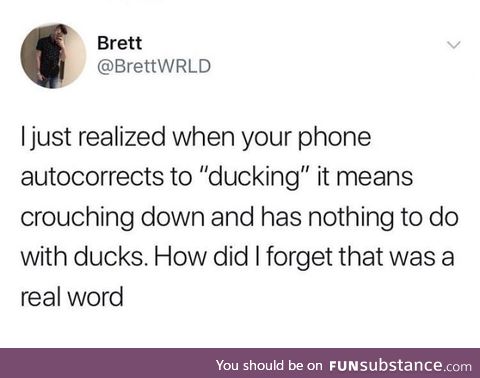 Ducking autocorrect