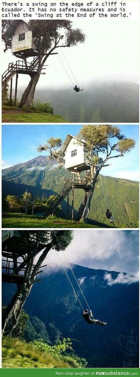 Scary Swing in Ecuador