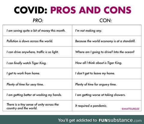 Covid pros and cons