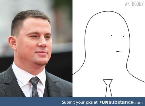 Just finished a portrait of Channing Tatum. I did my best! Happy Birthday, Channing!