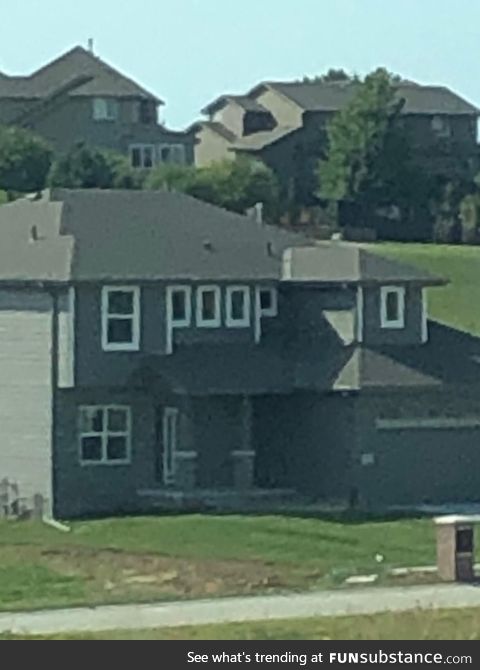 The trim on this house