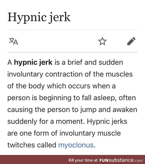 Hypnic jerk