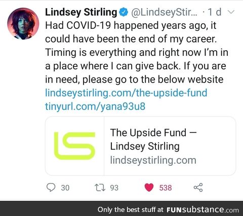 Lindsey Stirling is good stock