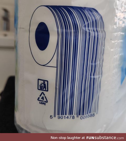 That is how you make a barcode for toilet paper