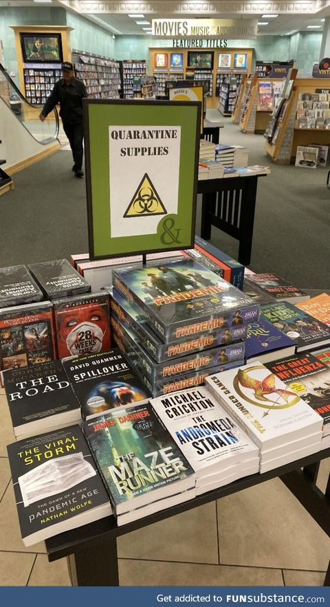 Barnes and Noble knows how to Quarantine