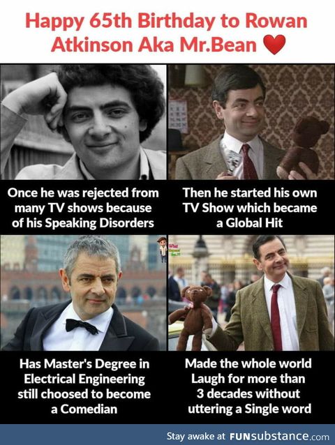 Happy 65th birthday to Rowan Atkinson CBE January 6, 1955