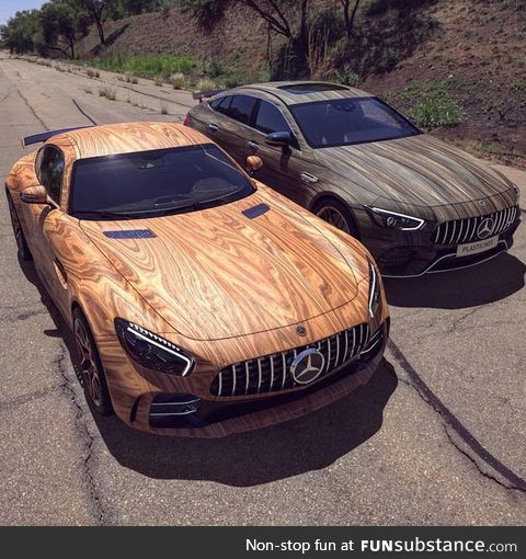 Wooden mercedes