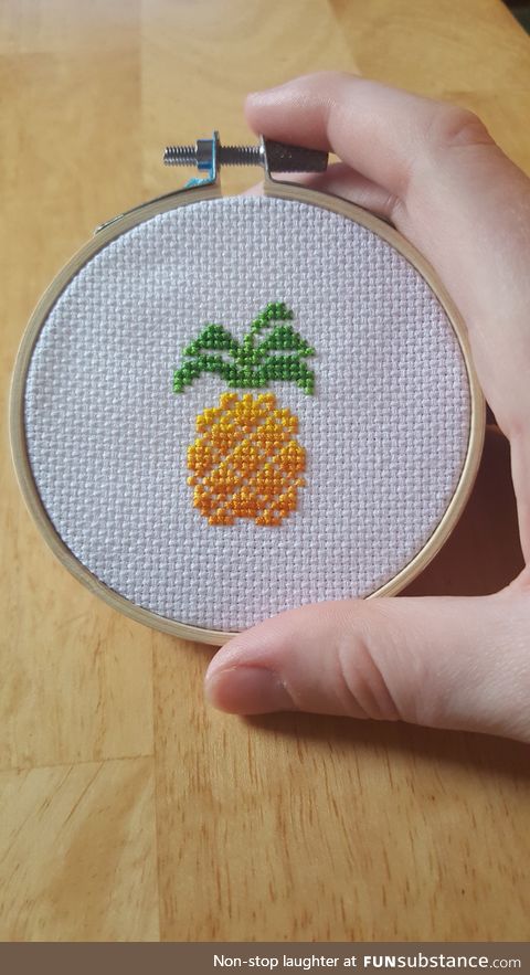 Cross Stitch Pineapple