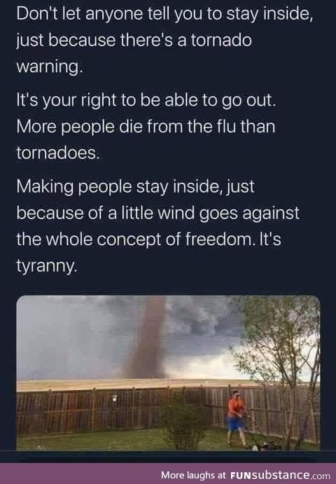 Don't let them tell you to stay inside!