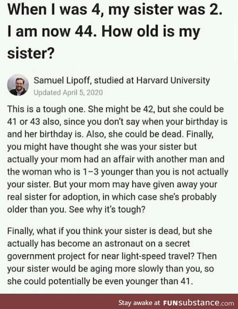 Samuel Lipoff studied at Harvard, obviously