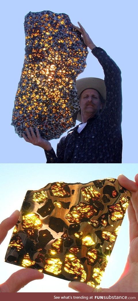 This is a 4.5 BILLION YEARS OLD meteorite