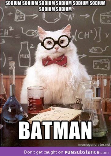 Chemistry Cat and Batman