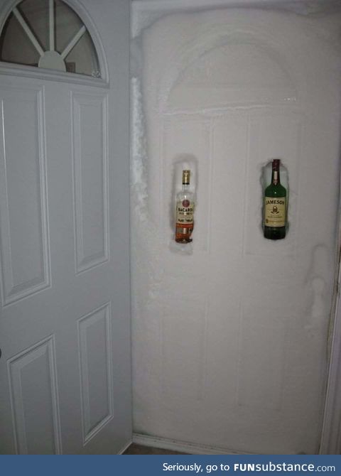 Wisconsin outdoor fridge