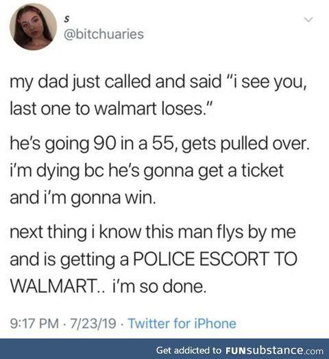 "the police escort"