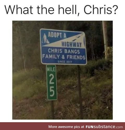 Back at it again Chris