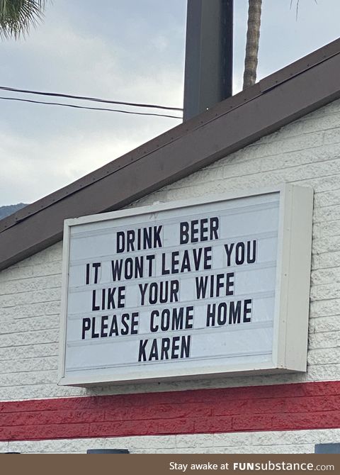 Went to a local bar and saw their sign -