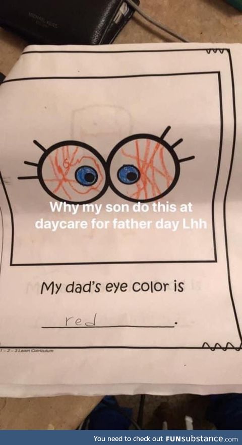 Dad's Eye Color