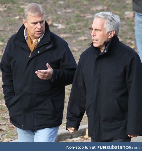 Posting again because f*ck the Royals. Prince Andrew and his long time pal Jeffrey