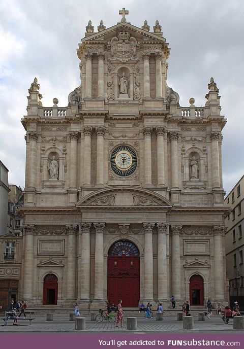 The beautiful Catholic Church of Saint Paul Saint Louis in Paris, France