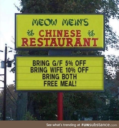 Bring both, free meal!