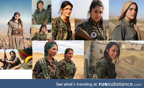 The faces of brave Kurdish women fighters who have fought ISIS