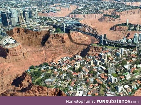 Sydney harbour sans water