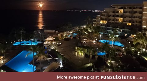 No filter moonset. Secrets Vallarta Bay, Puerto Vallarta