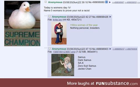 4chan celebrating Women's day