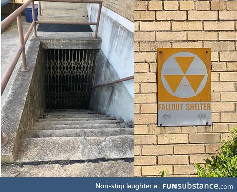 A local Post Office still has a fallout shelter complete with creepy entrance