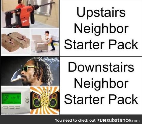 Upstairs vs Downstairs Neighbors