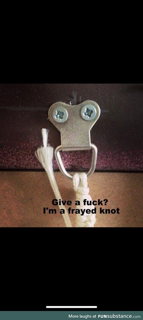 This is knot funny!