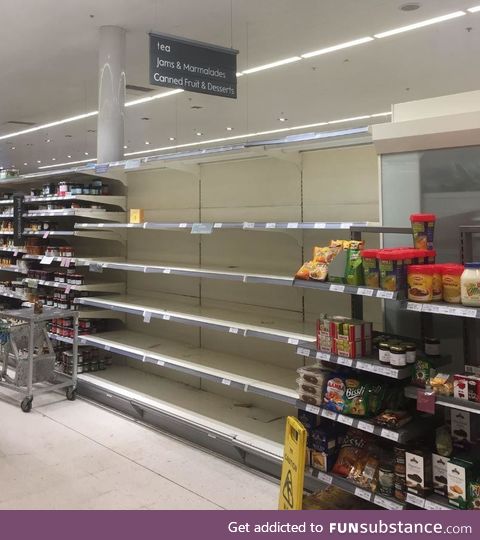 Different societies prioritize different things. The tea aisle in a London supermarket