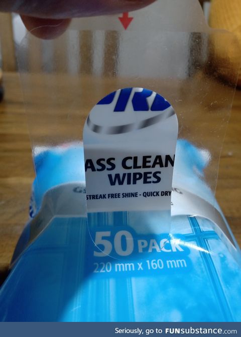 These ALDI Glass cleaning wipes