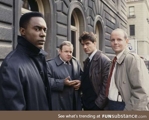 The cast of the first season of Law and Order. This picture is almost 30 years old