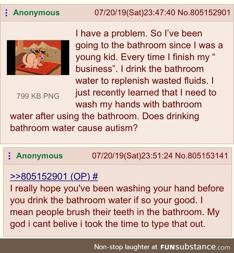 Anon asks for medical advice